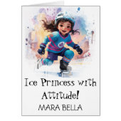 *~* AP94かわいいホッケーガール17パーソナライズ誕生日 (正面)