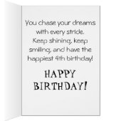 *~* AP94かわいいホッケーガール22パーソナライズ誕生日 (内側 (右))