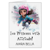 *~* AP94かわいい4ホッケーガールパーソナライズド誕生日 (正面)