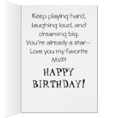 *~* AP94可愛いホッケーガールパーソナライゼーション誕生日 (内側 (右))