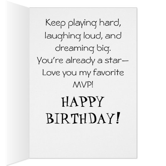 *~* AP94可愛いホッケーガールパーソナライゼーション誕生日 (内側 (右))