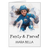 *~* AP94 1.7 Cute Hockey Girl Personalize Birthday (正面)