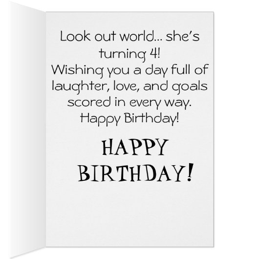 *~* AP94 9 Cute Hocky Girl Personalize Birthday (内側 (右))