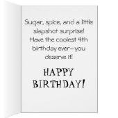 *~* AP94 Cute 15 Hockey Girl  Personalize Birthday (内側 (右))