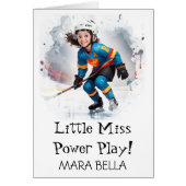 *~* AP94 Cute Hockey Girl 9 Personalize Birthday (正面)