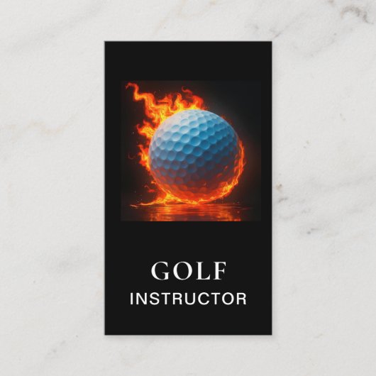 *~*  AP94 QR Flames Fire  Hot  Bold Golf Ball  名刺 (正面)