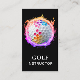 *~*  AP94 QR Flames Fire Rainbow  Bold Golf Ball  名刺