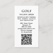 *~*  AP94  QR Rainbow Splash Bold Golf Ball  名刺 (裏面)