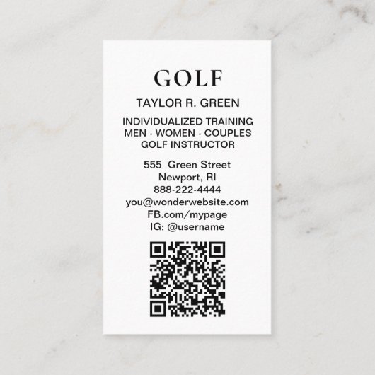 *~*  AP94  QR Rainbow Splash Bold Golf Ball  名刺 (裏面)