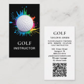 *~*  AP94  QR Rainbow Splash Bold Golf Ball  名刺 (正面/裏面)
