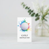 *~*  AP94  QR Rainbow Splash Golf Ball  名刺 (スタンド正面)