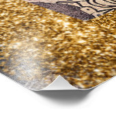 *~ AP95お洒落フローラアート自然バードグリッター フォトプリント            (角)