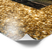 *~ AP95女性お洒落金ゴールドグリッターフローラ フォトプリント           