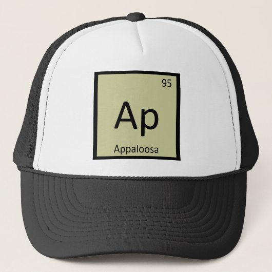 Ap - アパラルーサの化学元素記号 キャップ (正面)