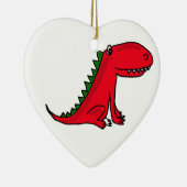 AP-赤いおよび緑ドラゴンの漫画のオーナメント セラミックオーナメント (右)