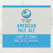 APAクラフトエールまたは自家醸造ボトル用ビールラベル ビールラベル (シングルラベル)