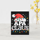 Apa Claus Funny Xmas Christmas Grandma Holiday Sty カード (黄色い花)