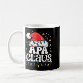 Apa Claus Funny Xmas Christmas Grandma Holiday Sty コーヒーマグカップ (左)