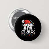 Apa Claus Funny Xmas Christmas Grandma Holiday Sty 缶バッジ (正面&裏面)