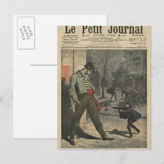 apacheはパリの迷惑だ ポストカード (正面/裏面)