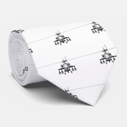 Apacheヘリコプター-正面 ネクタイ (ロール)