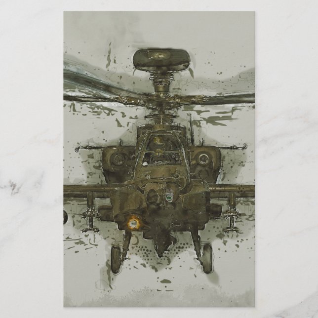 Apache攻撃ヘリコプター (正面)