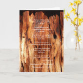 Apache結婚の古賛美い木のグリーティングカード カード (黄色い花)