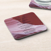 Apache結婚の賛美アニバーサリーギフト コースター (左側)