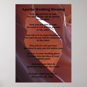 Apache結婚の賛美キャニオン写真20x28マット ポスター