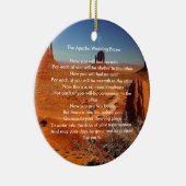 Apache結婚の賛美祈りの言葉- パーソナライズされた セラミックオーナメント (右)