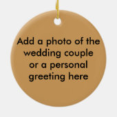 Apache結婚の賛美祈りの言葉- パーソナライズされた セラミックオーナメント (裏面)