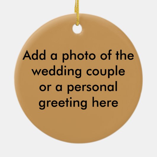 Apache結婚の賛美祈りの言葉- パーソナライズされた セラミックオーナメント (裏面)