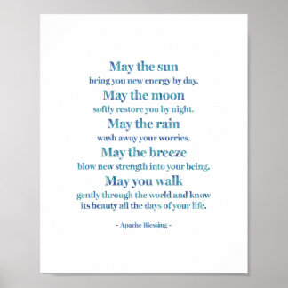 Apache賛美の水彩洗浄 ポスター