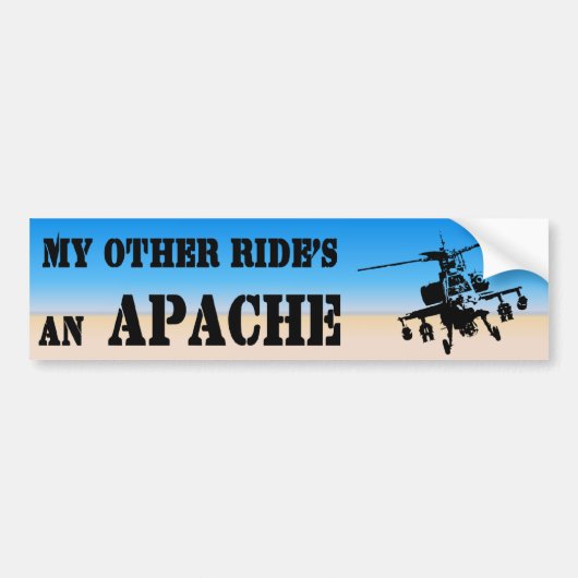 Apache3 バンパーステッカー (正面)