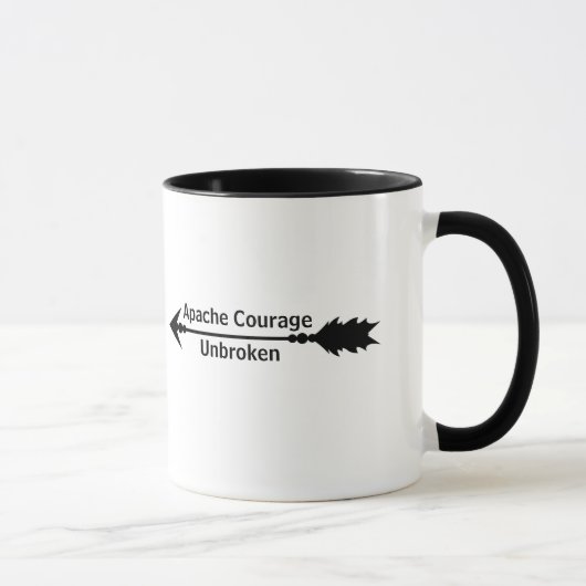 Apache Courage Unbroken Arrow Coffee Mug マグカップ (右)
