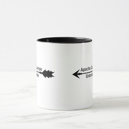 Apache Courage Unbroken Arrow Coffee Mug マグカップ (中央)