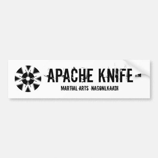 Apache Kinfe ™️🇺🇸 Bumper ®️ステッカー バンパーステッカー (正面)