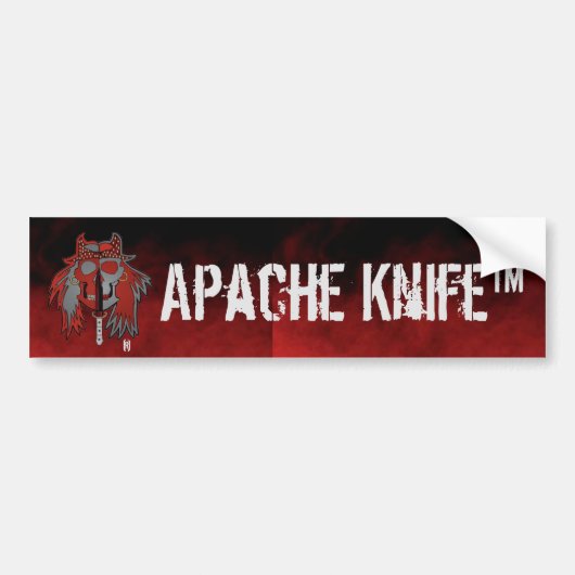 Apache Kinfe ™️🇺🇸 Bumper ®️ステッカー バンパーステッカー (正面)