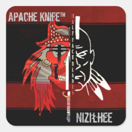 Apache Kinfe ™️🇺🇸 NIZILHEE®️ステッカー スクエアシール