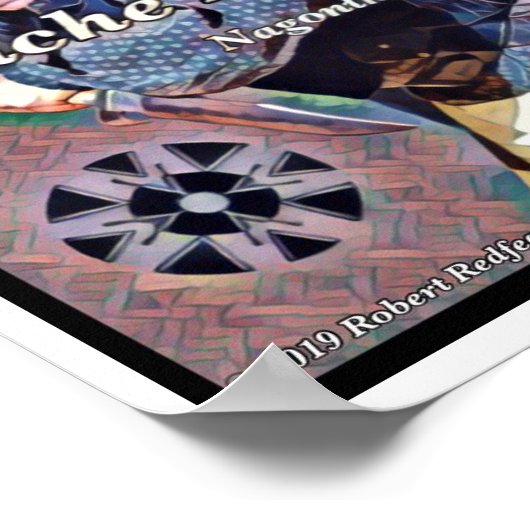 Apache Knife ™️🇺🇸®️ Designed by Robert Redfeathe ポスター (角)