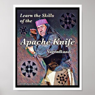 Apache Knife ™️🇺🇸®️ Designed by Robert Redfeathe ポスター