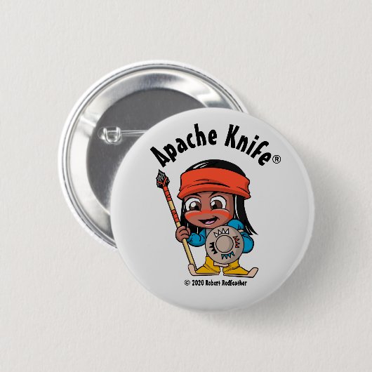 Apache Nife®™ Apache Kid 4.Bボタン 缶バッジ (正面&裏面)