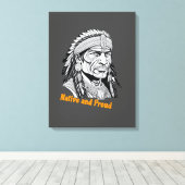 Apache Streched Canvas Print キャンバスプリント (インサイチュ (ウッドフロア))