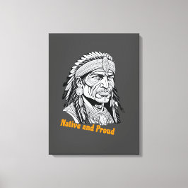 Apache Streched Canvas Print キャンバスプリント