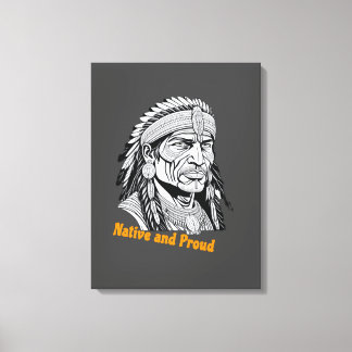 Apache Streched Canvas Print キャンバスプリント