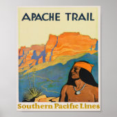 Apache Trailヴィンテージ旅行 ポスター (正面)