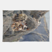 Apache Warriors：アメリカの騎兵隊の待ち伏せ キッチンタオル (横)