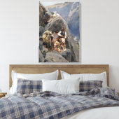 Apache Warriors：アメリカの騎兵隊の待ち伏せ キャンバスプリント (インサイチュ (寝室))