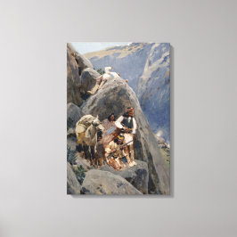 Apache Warriors:アメリカの騎兵隊の待ち伏せ キャンバスプリント