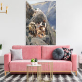 Apache Warriors：アメリカの騎兵隊の待ち伏せ キャンバスプリント (インサイチュ (リビング))